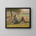 The Midday Rest - Jean-François Millet — framed artwork on a wall
