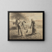 Les planteurs de pommes de terre - Jean-François Millet — framed artwork on a wall