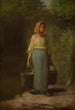 Young peasant woman returning from the well - Jean-François Millet — artwork view