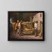 The Farmers Returning a Calf Born in the Fields - Jean-François Millet — framed artwork on a wall
