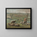 Landscape painting - Jean-François Millet — framed artwork on a wall