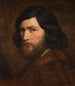 Self-portrait painting - Jean-François Millet — artwork view