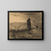 The returning shepherd with his flock - Jean-François Millet — framed artwork on a wall