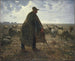 The shepherd guarding his flock - Jean-François Millet — artwork view