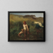 La Baigneuse - Jean-François Millet — framed artwork on a wall