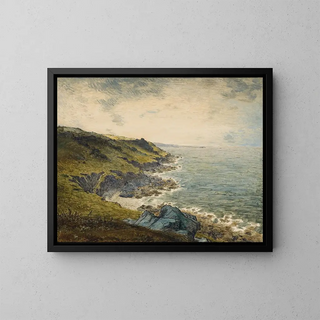 La Côte à Grville - Jean-François Millet — framed artwork on a wall