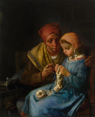 JeanFranois Millet - The Knitting Lesson.webp