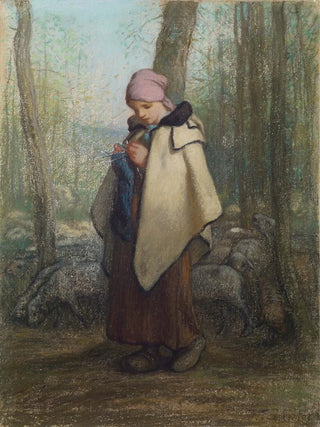JeanFranois Millet - The Knitting Shepherdess.webp