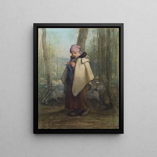 JeanFranois Millet - The Knitting Shepherdess.webp