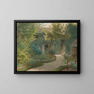 Thodore Rousseau's House in Barbizon - Jean-François Millet — framed artwork on a wall