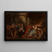 Crésus consumed by the poisoned dress - Jean-François de Troy — framed artwork on a wall