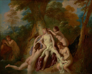 Diane and her nymphs bathing - Jean-François de Troy — artwork view