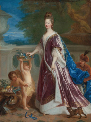JeanFranois de Troy - Portrait Of ElisabethCharlotte De Bavire The Princess Palatine.webp