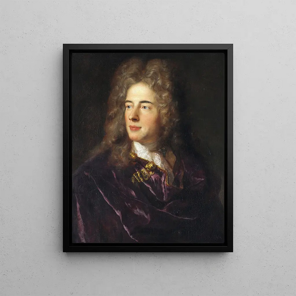 Portrait of the miniature painter Jacques-Antoine Arlaud - Jean-François de Troy — framed artwork on a wall