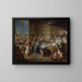 "Le festin de Didon et Énée," an allegorical portrait of the family of the Duke and Duchess of Maine - Jean-François de Troy — framed artwork on a wall
