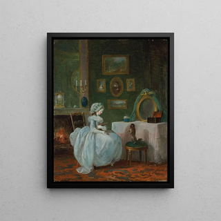 JeanFrdric Schall - A lady at her toilette.webp