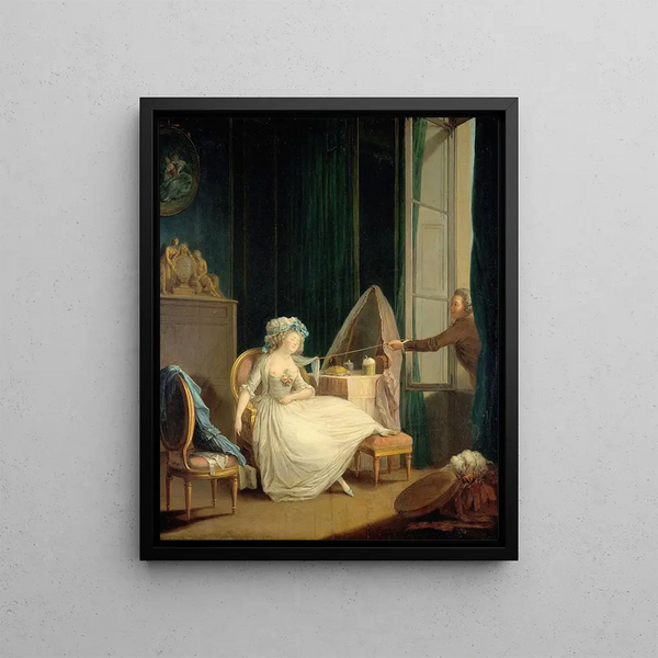 L'Amour frivole - Jean-Frédéric Schall — framed artwork on a wall