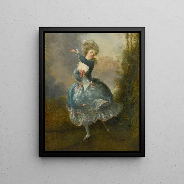 Mademoiselle Duth dancing - Jean-Frédéric Schall — framed artwork on a wall