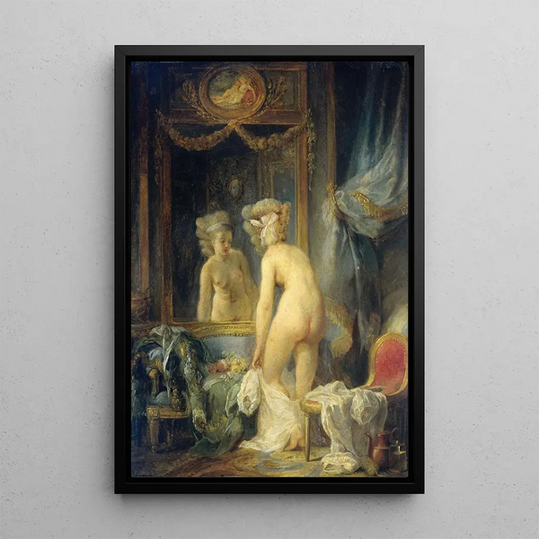 Toilette du matin - Jean-Frédéric Schall — framed artwork on a wall