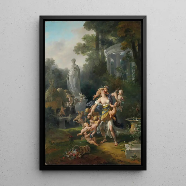 Les Ruches des Cupidons - Jean-Frédéric Schall — framed artwork on a wall