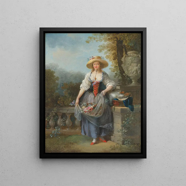 La Jolie jardinière - Jean-Frédéric Schall — framed artwork on a wall