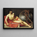 the Dying Athlete or Wounded Roman Soldier - Jean-Germain Drouais — framed artwork on a wall