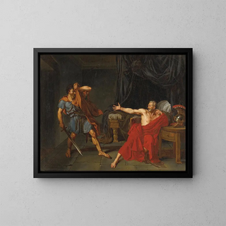 Marius Prisoner at Minturnes - Jean-Germain Drouais — framed artwork on a wall