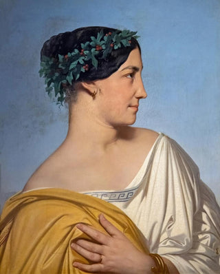 JeanHippolyte Flandrin - Woman head.webp