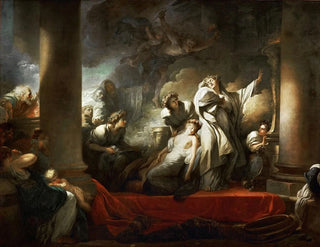 Coresus se sacrifiant pour sauver Callirhoe - Jean-Honoré Fragonard — artwork view