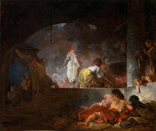 Les Blanchisseuses - Jean-Honoré Fragonard — artwork view