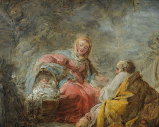 The Rest During the Flight into Egypt - Jean-Honoré Fragonard — artwork view