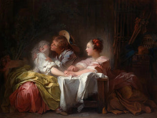 The Stolen Kiss - Jean-Honoré Fragonard — artwork view