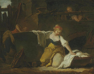 Young Laundresses - Jean-Honoré Fragonard — artwork view