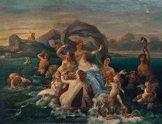 The Triumph of Galatea - Jean-Jacques-François Monanteuil — artwork view