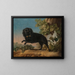 Mimi, Madame de Pompadour's favorite dog - Jean-Jacques Bachelier — framed artwork on a wall