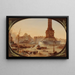 La Place de la Bastille and the barricade at the entrance of the Faubourg Saint-Antoine on June 25, 1848 - Jean-Jacques Champin — framed artwork on a wall