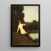 A Bather Echo - Jean-Jacques Henner — framed artwork on a wall