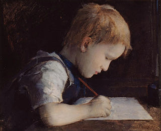 The Little Writer - Jean-Jacques Henner — artwork view