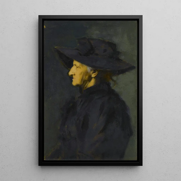 Madame Séraphin Henner - Jean-Jacques Henner — framed artwork on a wall