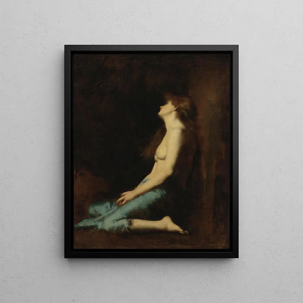 Marie-Madeleine - Jean-Jacques Henner — framed artwork on a wall