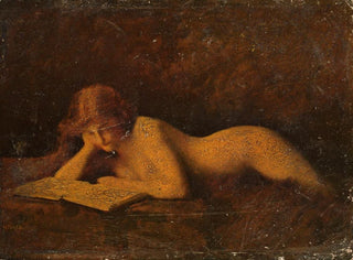 Woman reading - Jean-Jacques Henner — artwork view