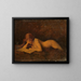 Woman reading - Jean-Jacques Henner — framed artwork on a wall