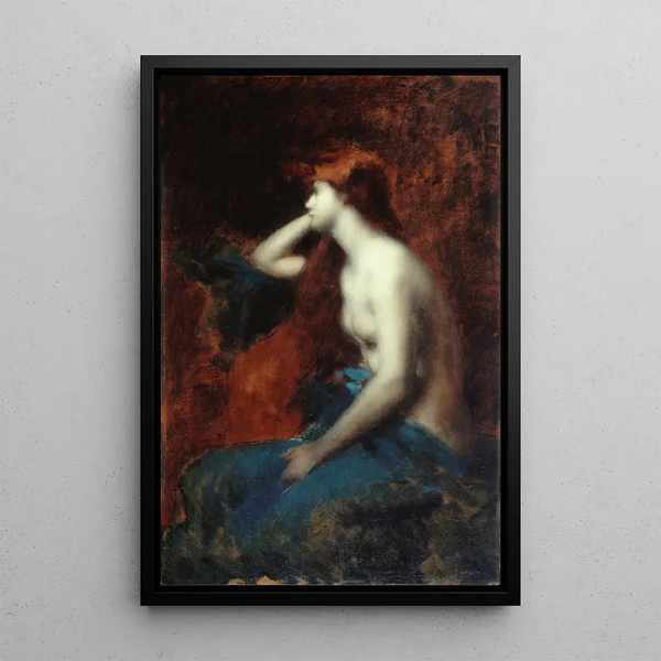 Rêverie - Jean-Jacques Henner — framed artwork on a wall
