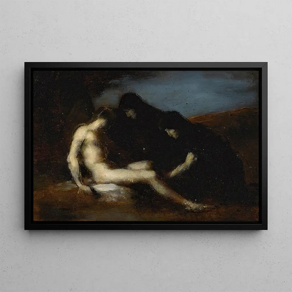 Saint Sebastian - Jean-Jacques Henner — framed artwork on a wall