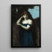 Standing Woman Painting - Jean-Jacques Henner — framed artwork on a wall