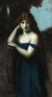 Standing Woman Painting - Jean-Jacques Henner — artwork view