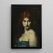 Study of a Woman's Head - Jean-Jacques Henner — framed artwork on a wall