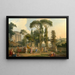 The Triumph of Flora - Jean-Jacques Le Barbier — framed artwork on a wall