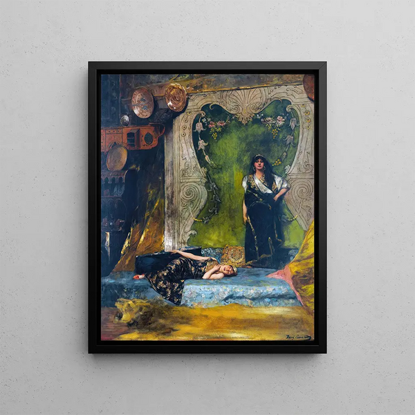 Afternoon Languor - Jean-Joseph Benjamin-Constant — framed artwork on a wall