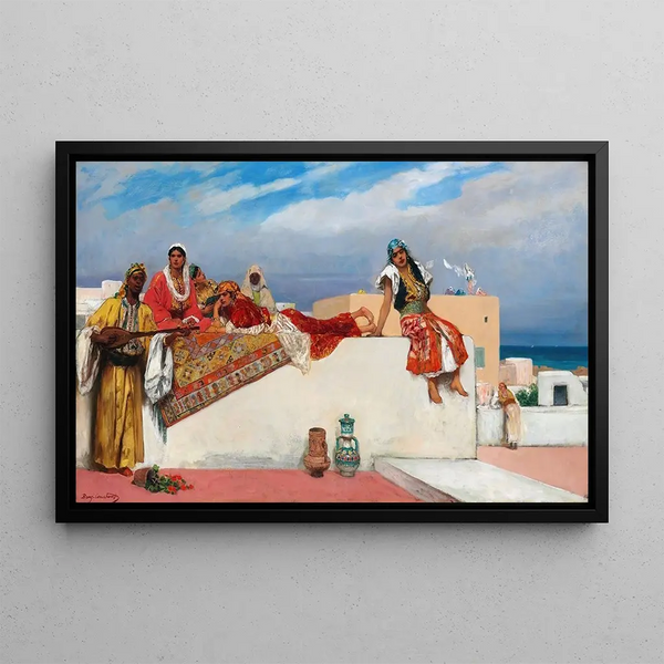 Idylle d'un après-midi - Jean-Joseph Benjamin-Constant — framed artwork on a wall